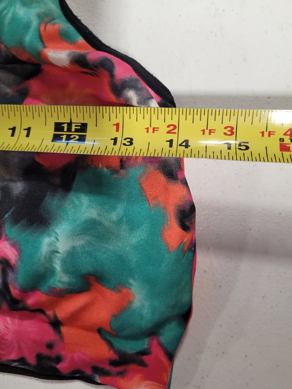 Women's Multicolor Performance Sports Bra - Vibrant Tie-Dye - Picture 3 of 5